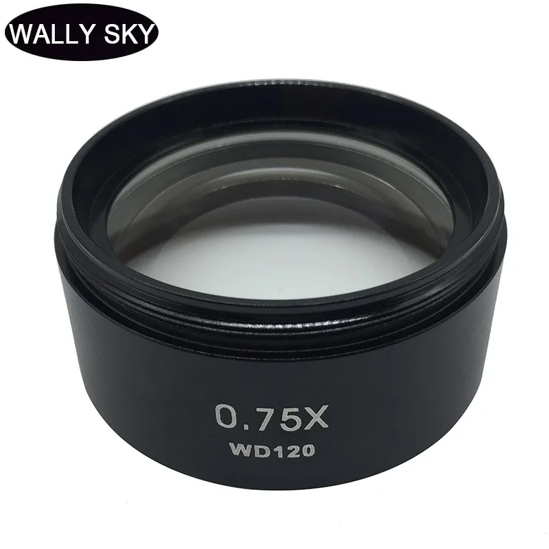 

0.3X 0.5X 0.75X 1X 1.5X 2X Barlow AUX Objective Lens Working Distance Auxiliary Lens f/ Stereo Microscope Thread 1-7/8" M48*0.75