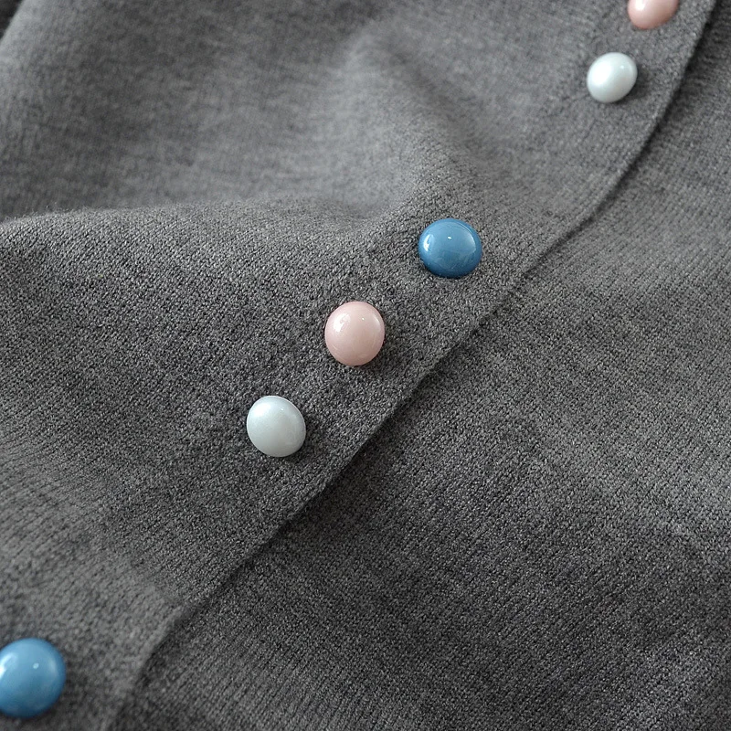 Women's Long Sleeve Knitted Cardigan, Color Button Sweater, Lazy Coat, Plus Size, Autumn Wear, New Fashion, 2024