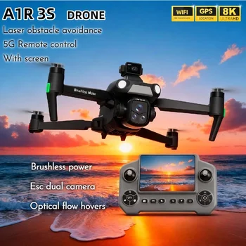 🚁 New A1R 3S GPS Drone – 8K Camera, Laser Obstacle Avoidance & Large Screen Remote 1