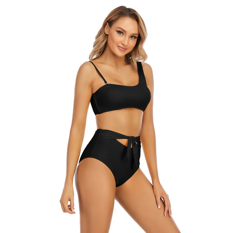 Women Push Up Swimsuit Two Piece Swimwear Bikinis Set Sexy Summer Plus Size Bathing Suit Beachwear Tankini Swimming SuitS~XL