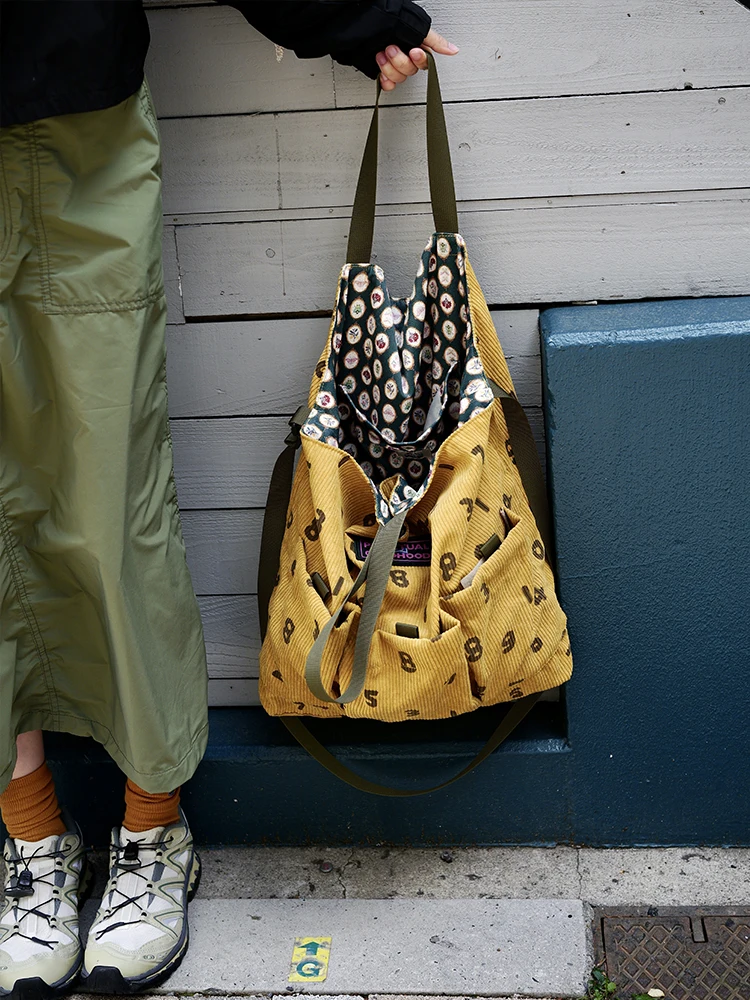 Vintage Original New Multi Pocket Large Capacity Shoulder Bag Casual And Simple Fashion Digital Printing Crossbody Bag For Women