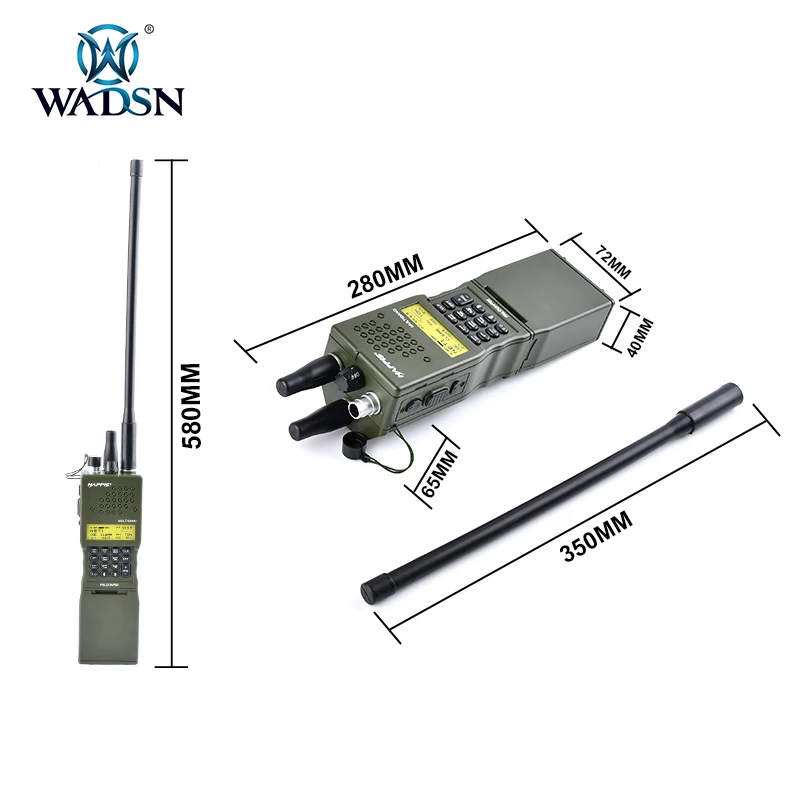 WADSN Tactical Military Softair Army Radio PRC-148 PRC 152 Dummy Radio Case Antenna Package Talkie Walkie PRC 148 PRC152 Cosplay 2
