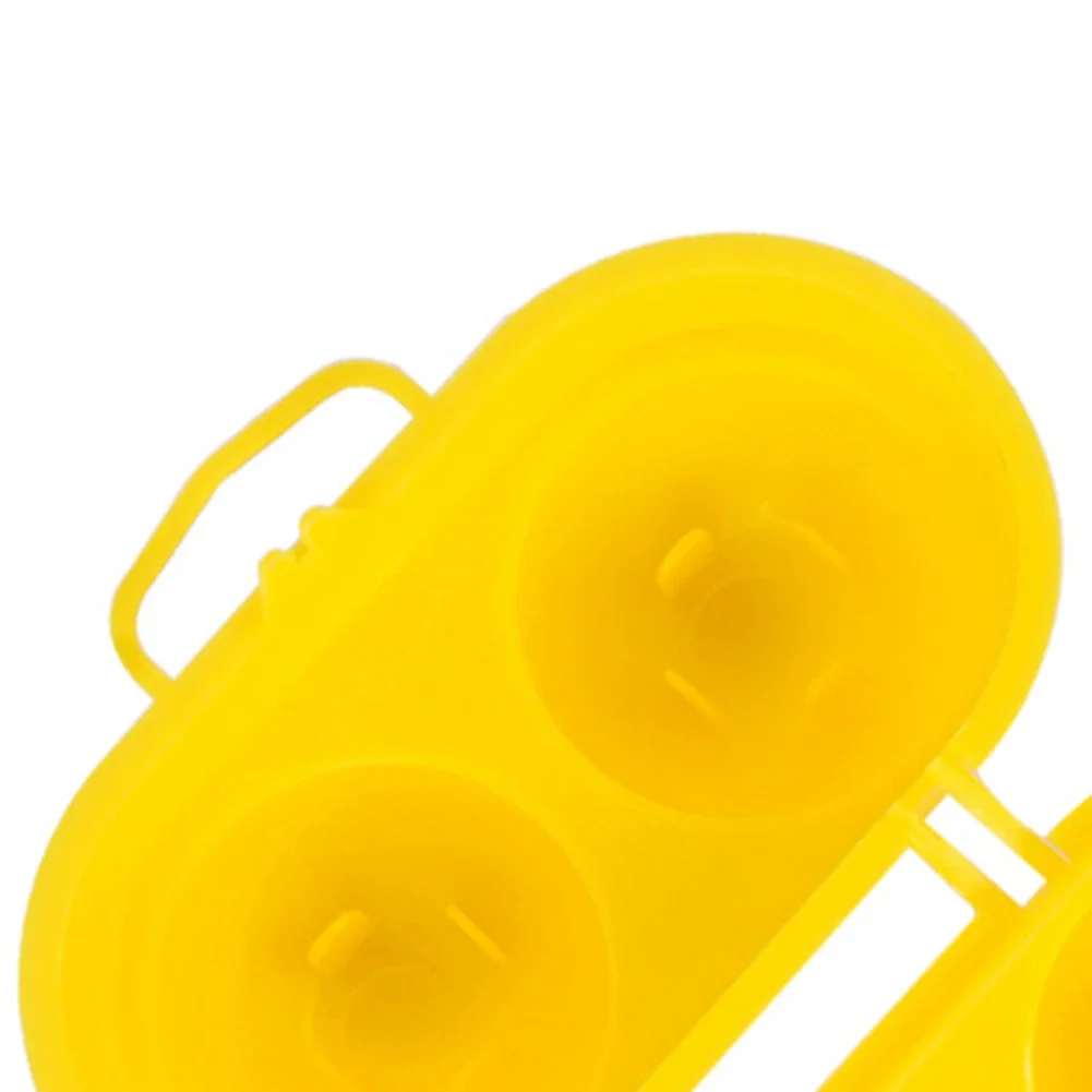 2 Grid Egg Organizer Case Portable Egg Protection Case Plastic Eggs Carrier Box Anti-Crush for Picnic Hiking Travel