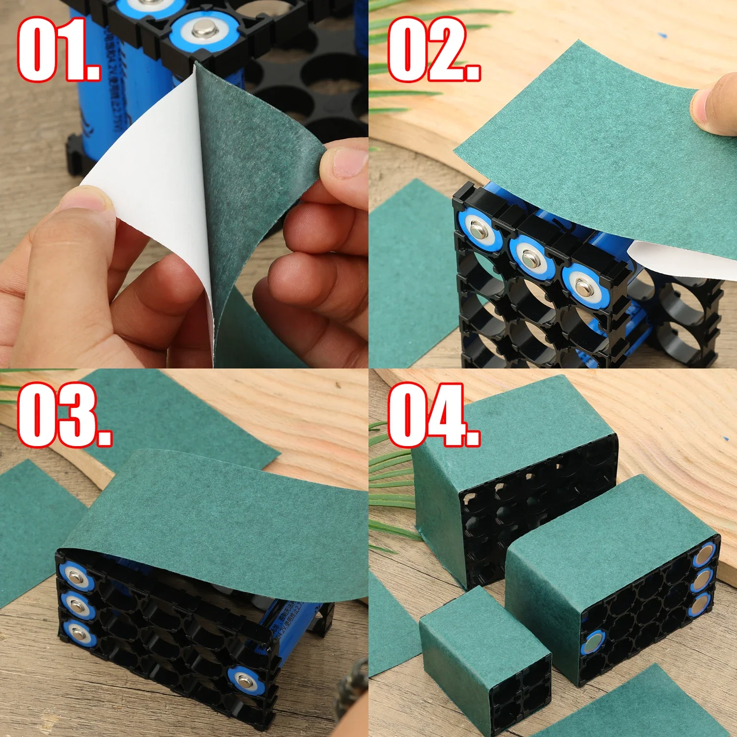 1-4 Meters 18650 Battery Pack Insulation Sticker Paper Li-ion Pack Cell Insulating Glue Fish Tape Warp Electrode Insulated Pads