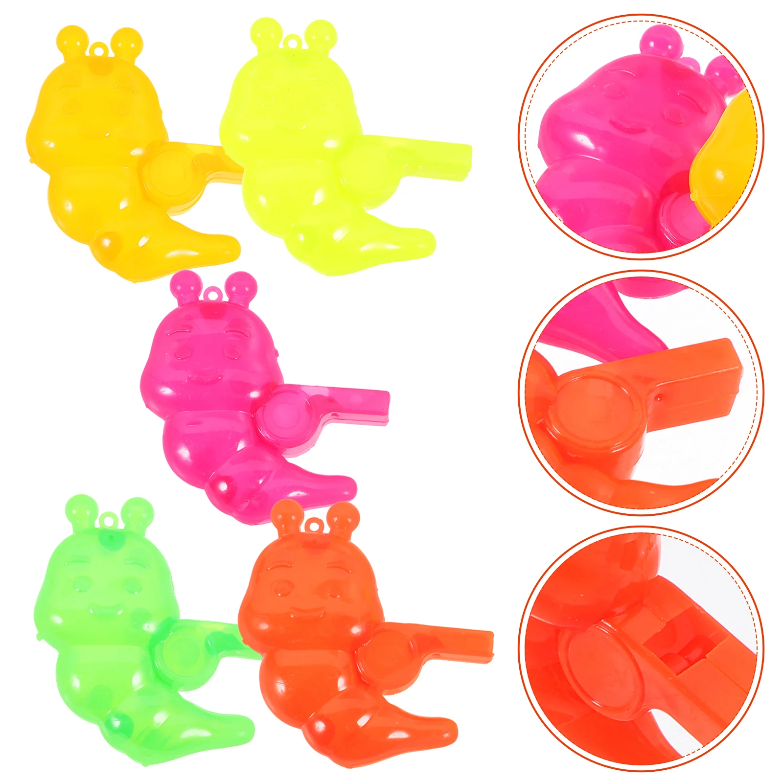 

50 Pcs Caterpillar Whistle for Kids Party Favours Infant Toys Baby Gift Animal Plaything Caterpillars Bulk Sports Trumpet