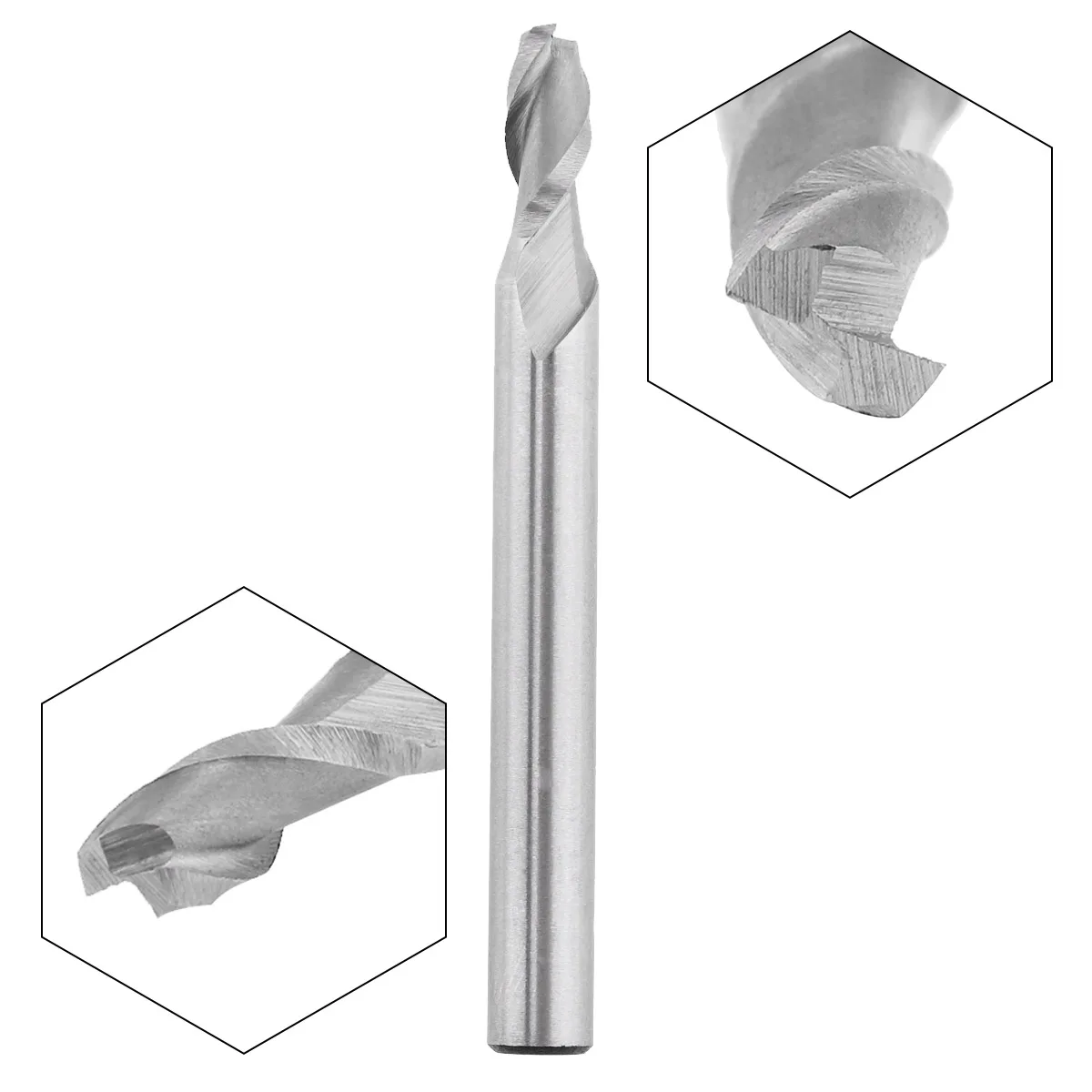 

1pc HSS 2 Флейта концевой фрезы 1 мм-8 мм с ЧПУ с цилиндрическим хвостовиком фрезерная Деревообработка Инструмент Концевая фреза для вырезания г...