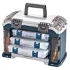 Angled Fishing Tackle Storage System with 3 Stowaway Boxes 1