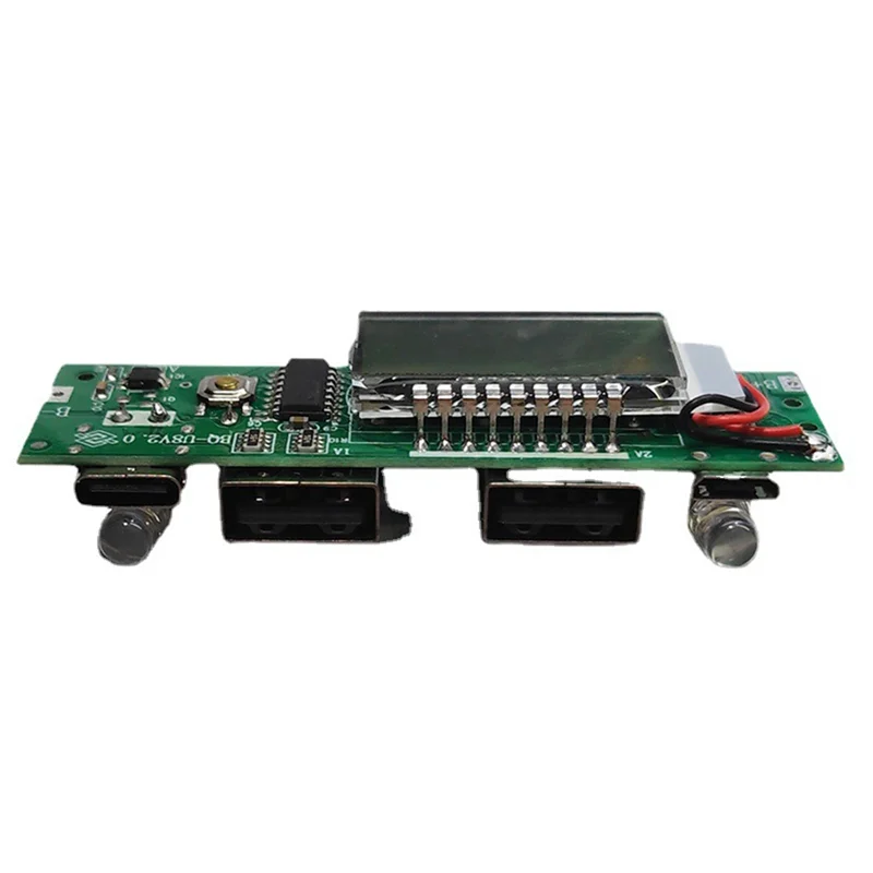 HOT Lithium Battery Charger Board LED Dual USB 5V 2.4A Circuit Board Micro/Type-C USB Power Bank 18650 Charging Module