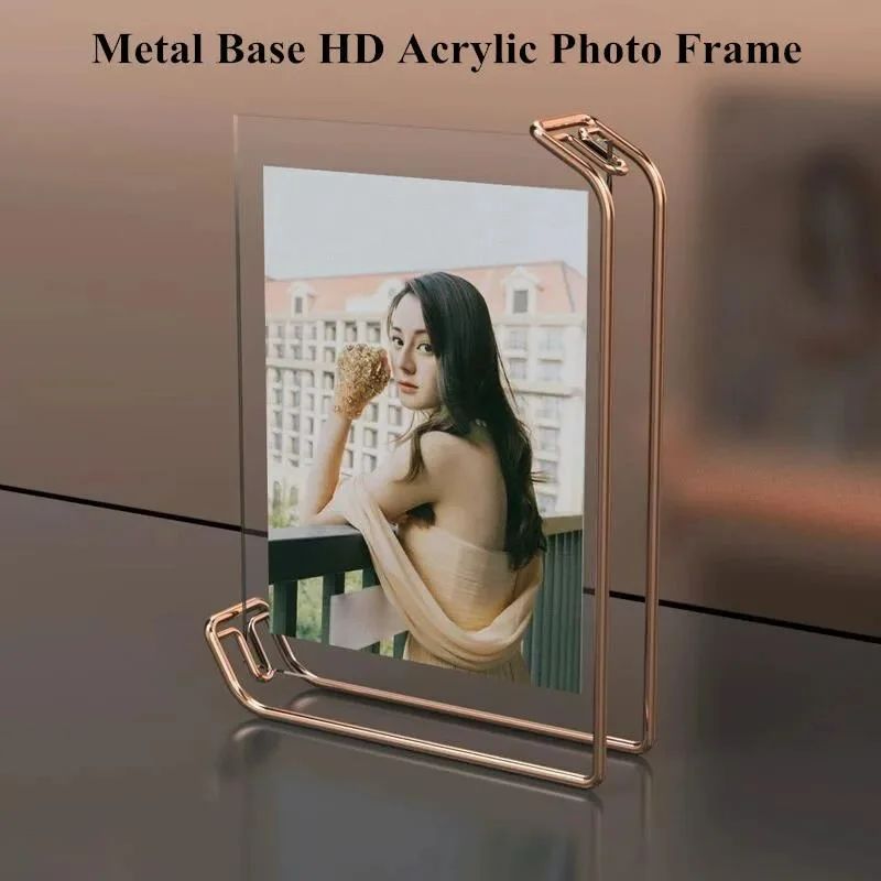 금속 아크릴 사인 거치대 디스플레이 스탠드 테이블, 메뉴 종이 카드홀더 거치대, 결혼 선물, 사진 그림, 포스터 프레임, A4, 210x297mm, 1 개