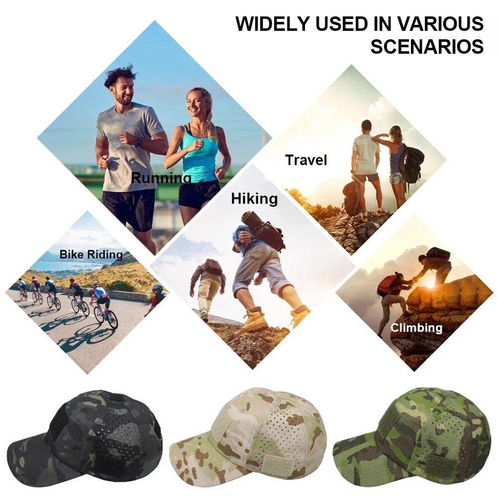 Adult Outdoor Sport Caps Camouflage Hat Baseball Caps Simplicity Tactical Camo Hunting Cap Hats Combat Durable Sun Protection