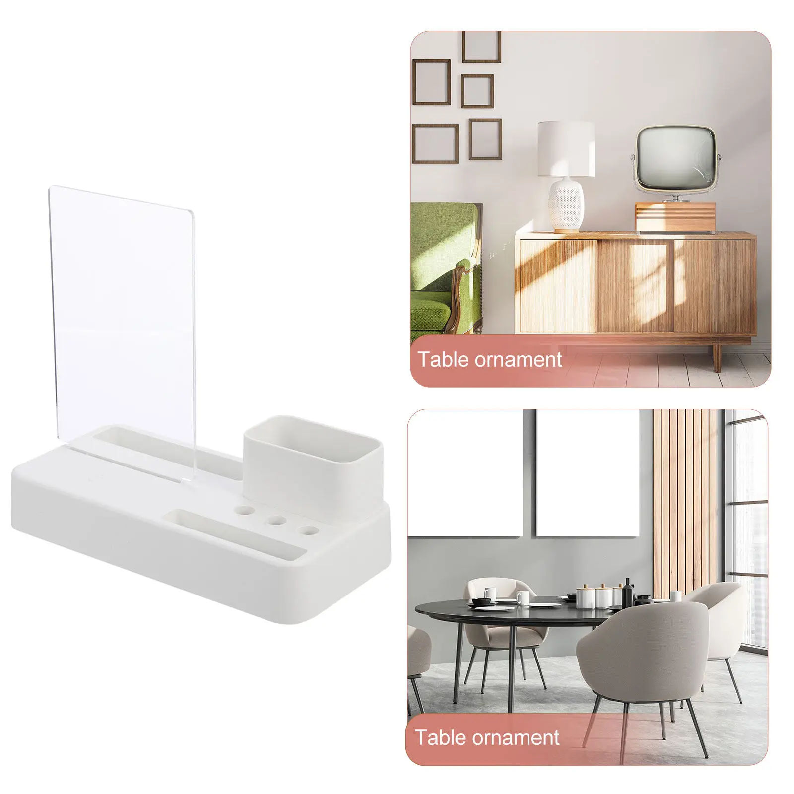 아크릴 메시지 보드 가정 사무실 주방 레스토랑 호텔 결혼식 생일 파티를 위한 투명 지울 수 있는 쓰기 메모 보드