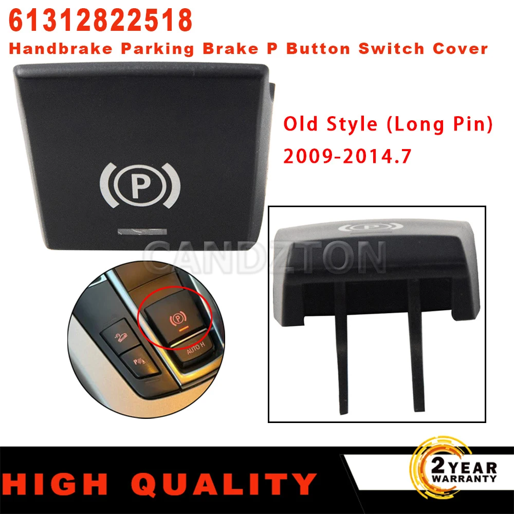 

Car Handbrake Parking Brake P Button Switch Cover 61312822518 For BMW 5 7 F01 F02 F07 F10 F11 F18 F30 520 523 730 2009-2017