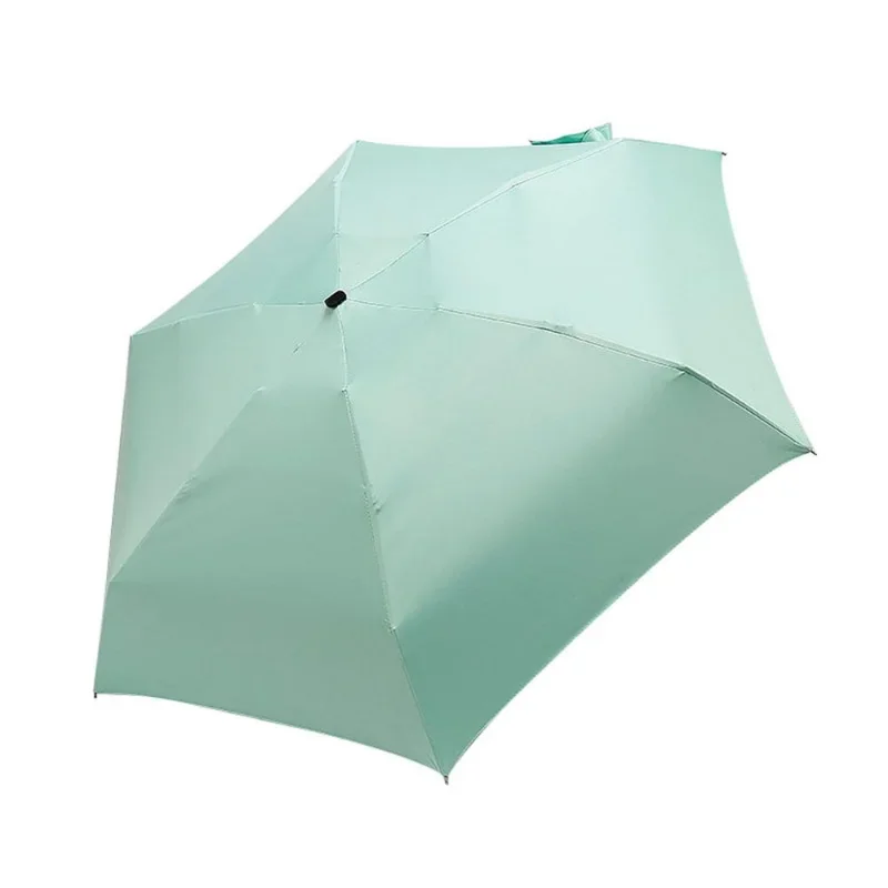 Women Luxury Lightweight Umbrella Black Coating Parasol 5 Fold Sun Rain Umbrella Unisex Travel Protable Pocket Mini