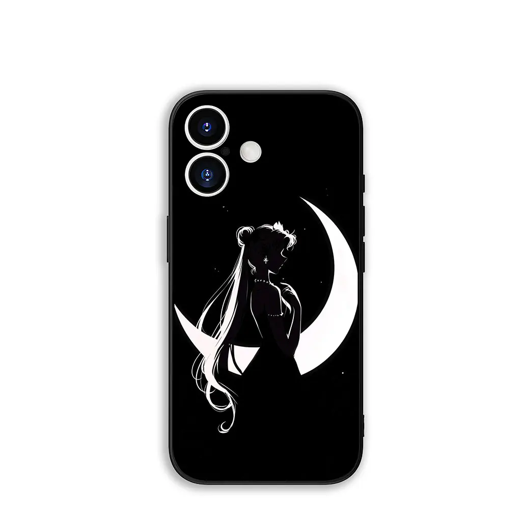 Cat Sailor Moon and Beautiful Girl Design Phone Case Cover