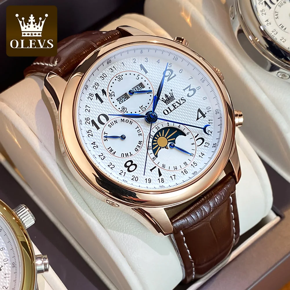 OLEVS-Fashion-Automatic-Mechanical-Watches-for-Men-Stainless-Steel ...