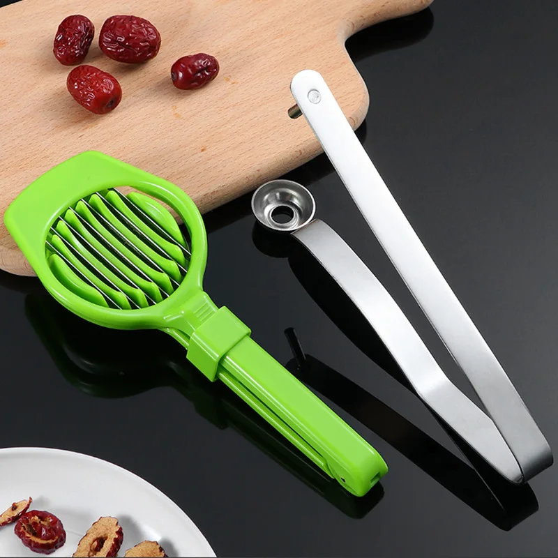 

Household Stainless Steel Jujube Corer Slicer Egg Slicer Kitchen Tools Fruit Corer