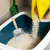 Cat Litter Scoop Metal Non-Stick Long Handle Sturdy Construction Flat Head Sifter for Easy Waste Removal Home Grooming