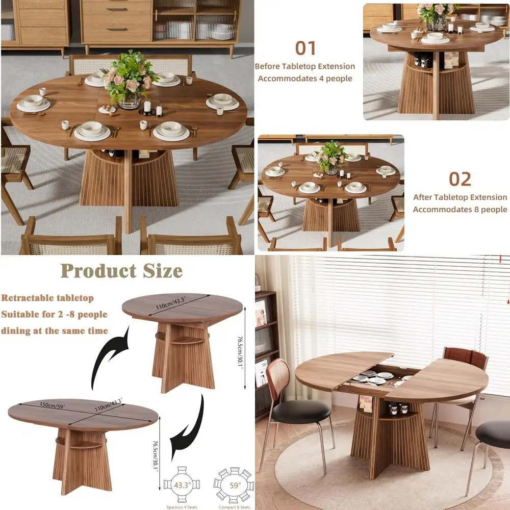 Expanding Circular Table: The Smart Solution for Small Spaces and ...