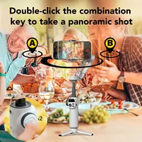 AOCHUAN Smart X2 Smartphone 3 Axis Gimbal Stabilizer For IPhone And Android Phone With built-in extension pole and LED display - Image 6