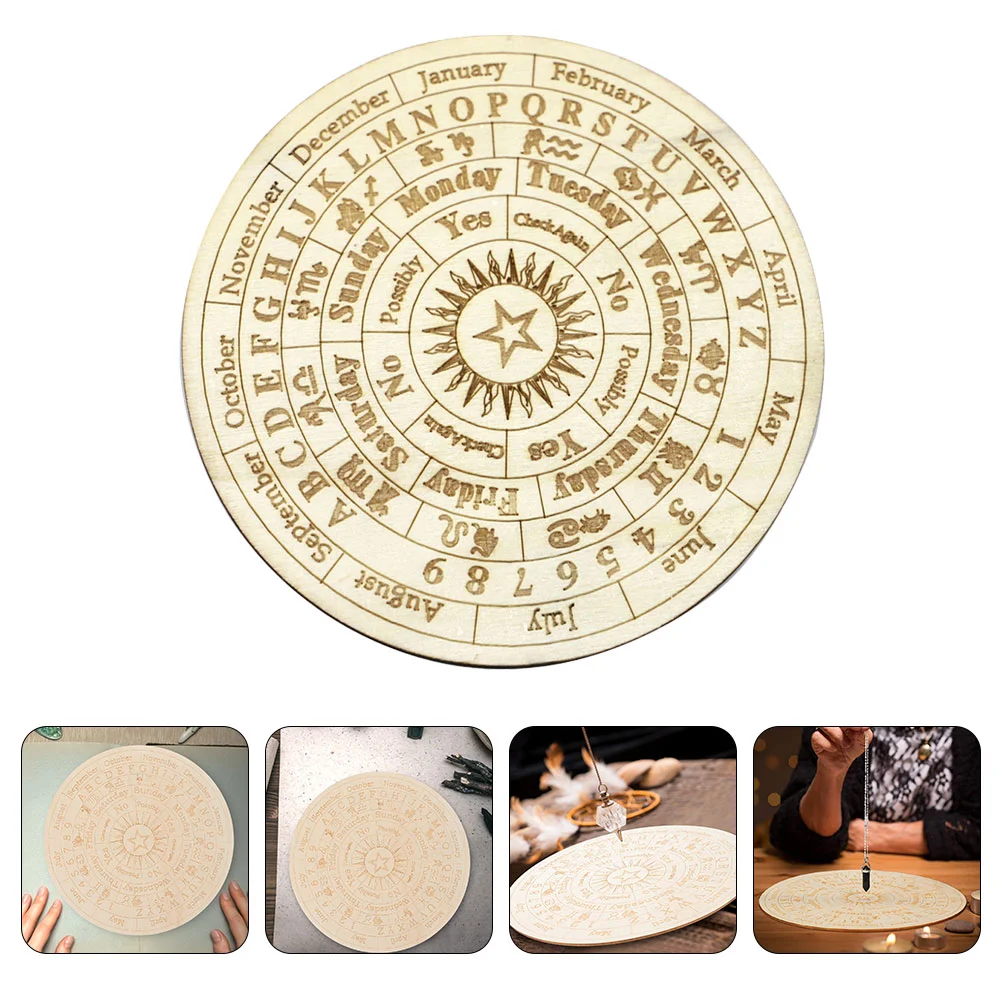 

Home Board Decoration Wooden Divination Information Carving Divination Plate