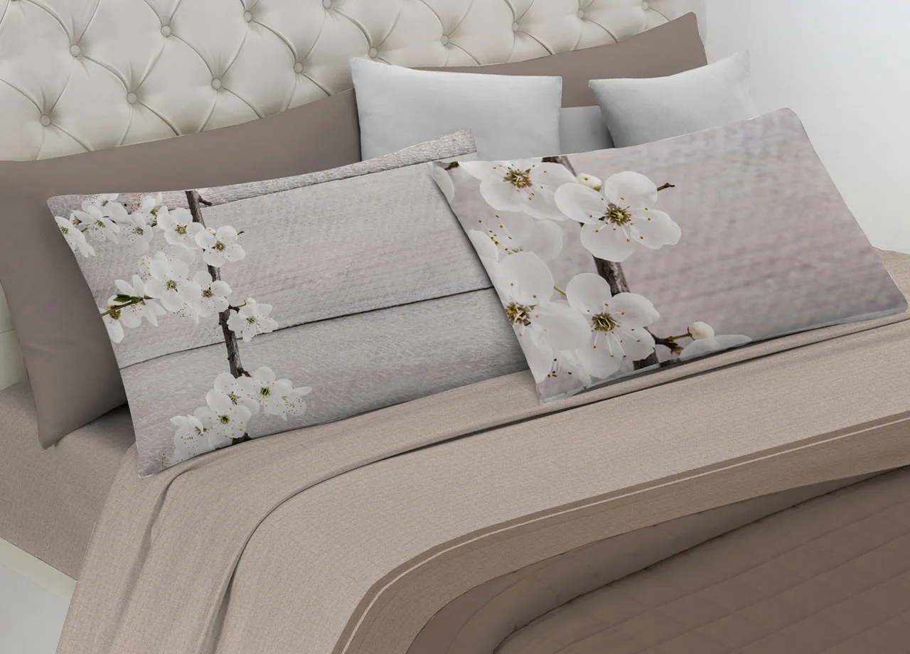 Full bed sheets double 100 cotton digital spinoff Cherry