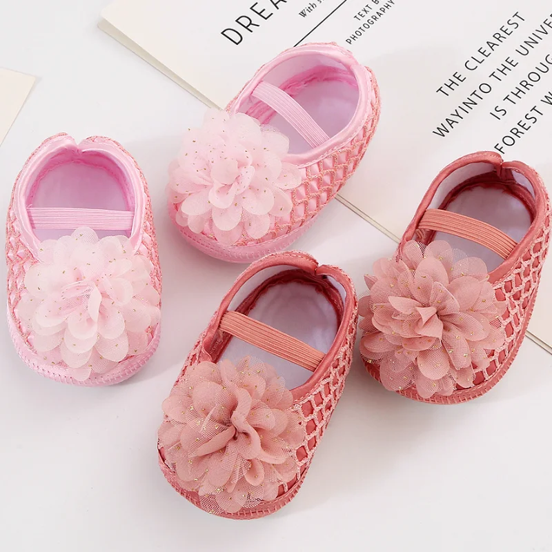 New Baby Girls First Walkers Soft Bowknot Girls Princess Shoes