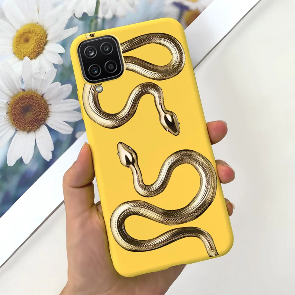 NEW Design For Samsung Galaxy A12 Case Silicone TPU Back Cover For Samsung A12 M12 F12 Galaxy M12 India  Funda Couqe Bumper