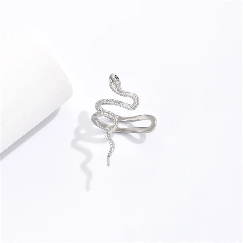 Snake-shaped Ear Clips Niche Cool Style European and American Personalized Retro Earrings