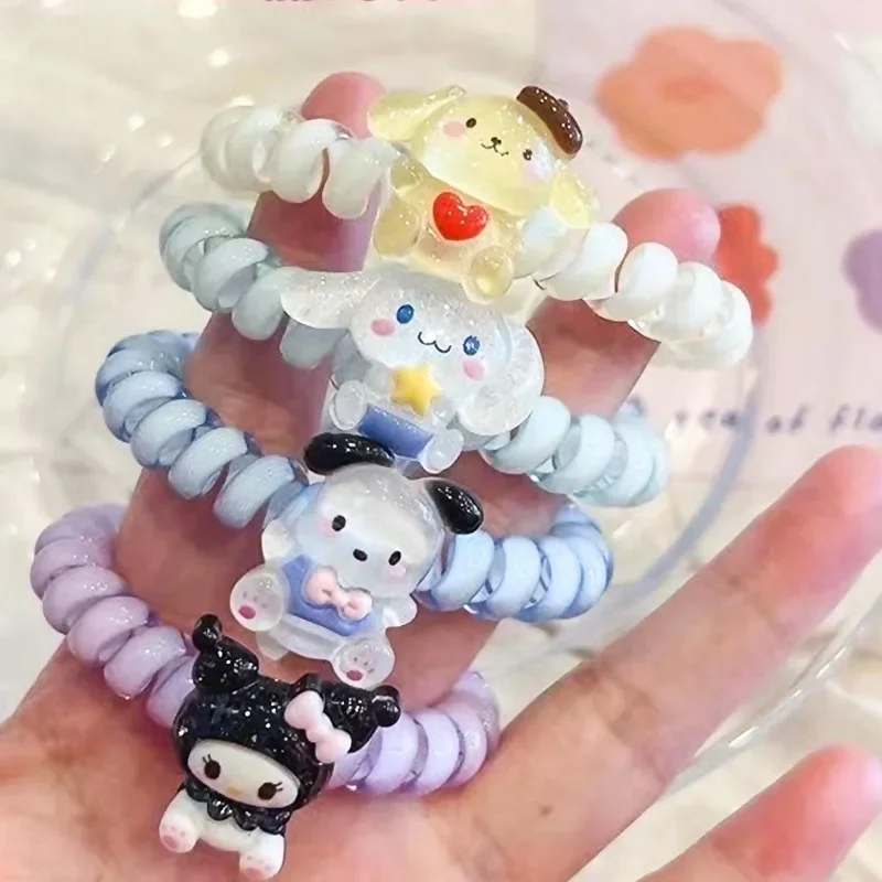 

Sanrio куклы, волосы, искусственная кожа, милая фигурка, Cinnamoroll Kuromi, Мультяшные подарки для девочек, ролевая игра, дом, красота, модные игрушки