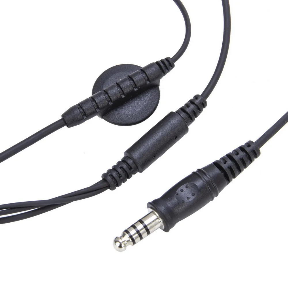 U94 PTT+Universal Aviation Headset Pilot Headphone for HYT Hytera PD680 X1P PD660 PD600 HYTERA AR 685