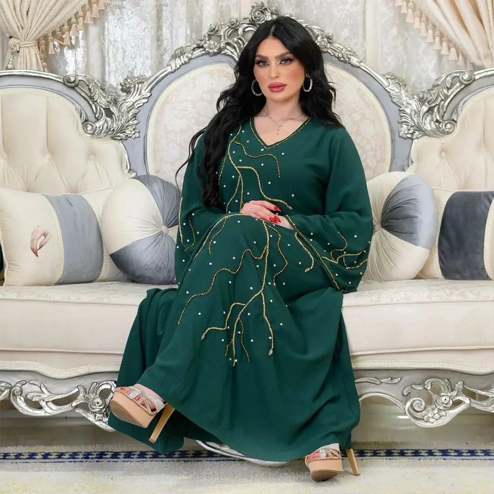 Black Jellaba Abaya for Women Hooded Gurban Eid Muslin Dubai Turkey Morocco Robe Kaftan Caftan Long Sleeves Women Clothing