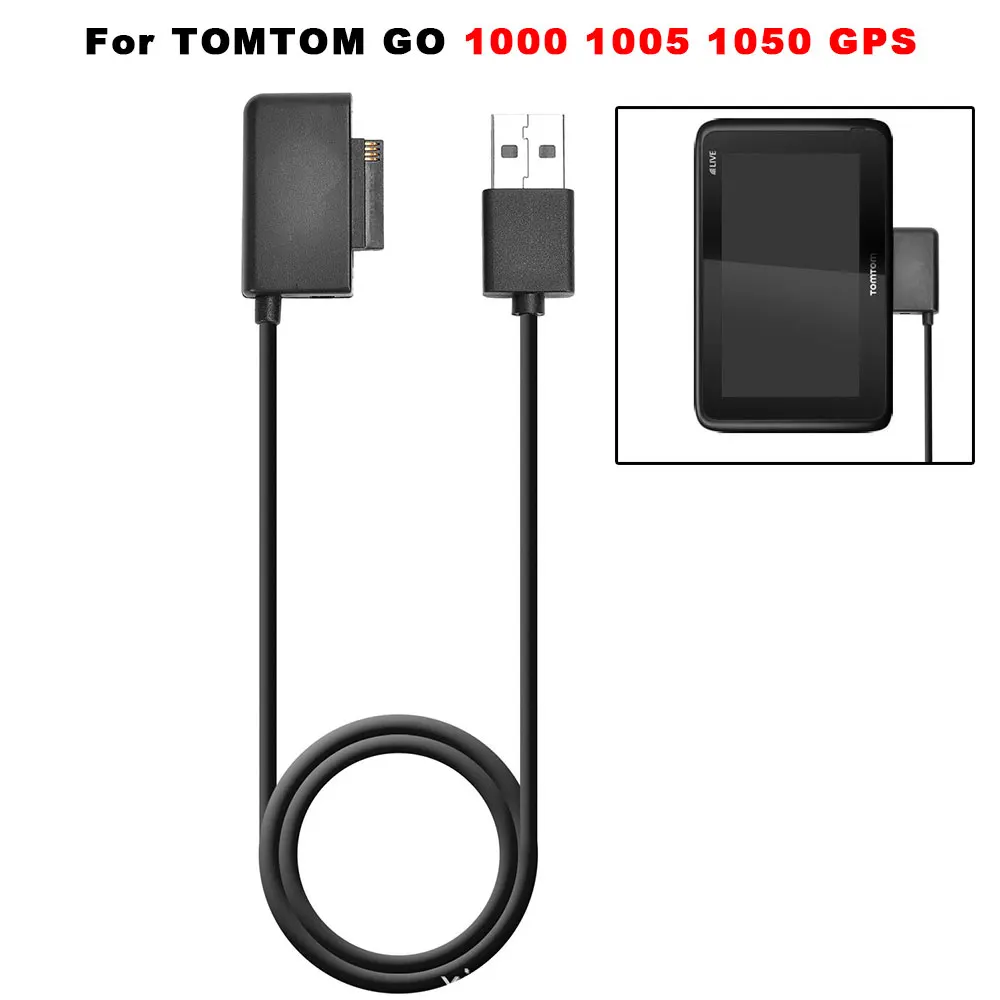

100cm Charger Cable For Tomtom GO 1000 1005 1050 GPS 2050 2405 2435 2505 2535 Fast Charging Cord Data Replacement Chargers