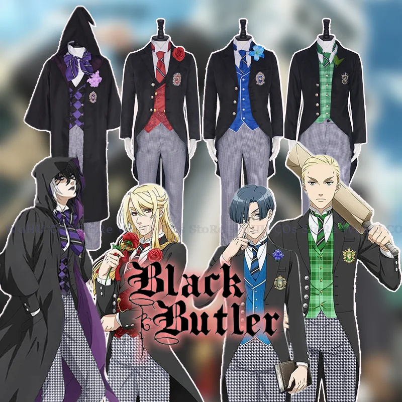 Disfraz de Anime Black Butler Ciel, disfraz japonés de Guregori
