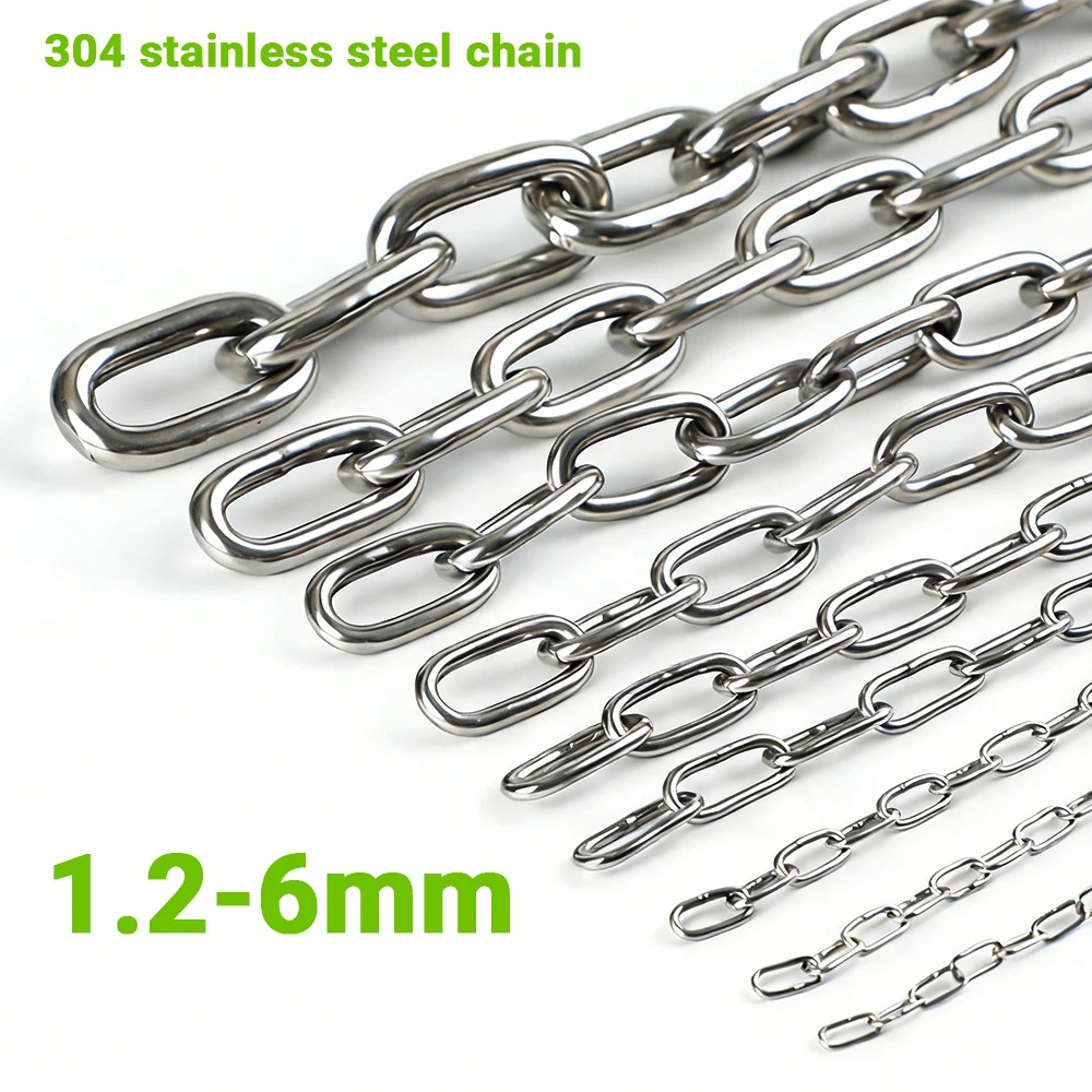 Durable 304 Stainless Steel Rust-Proof Metal Chain