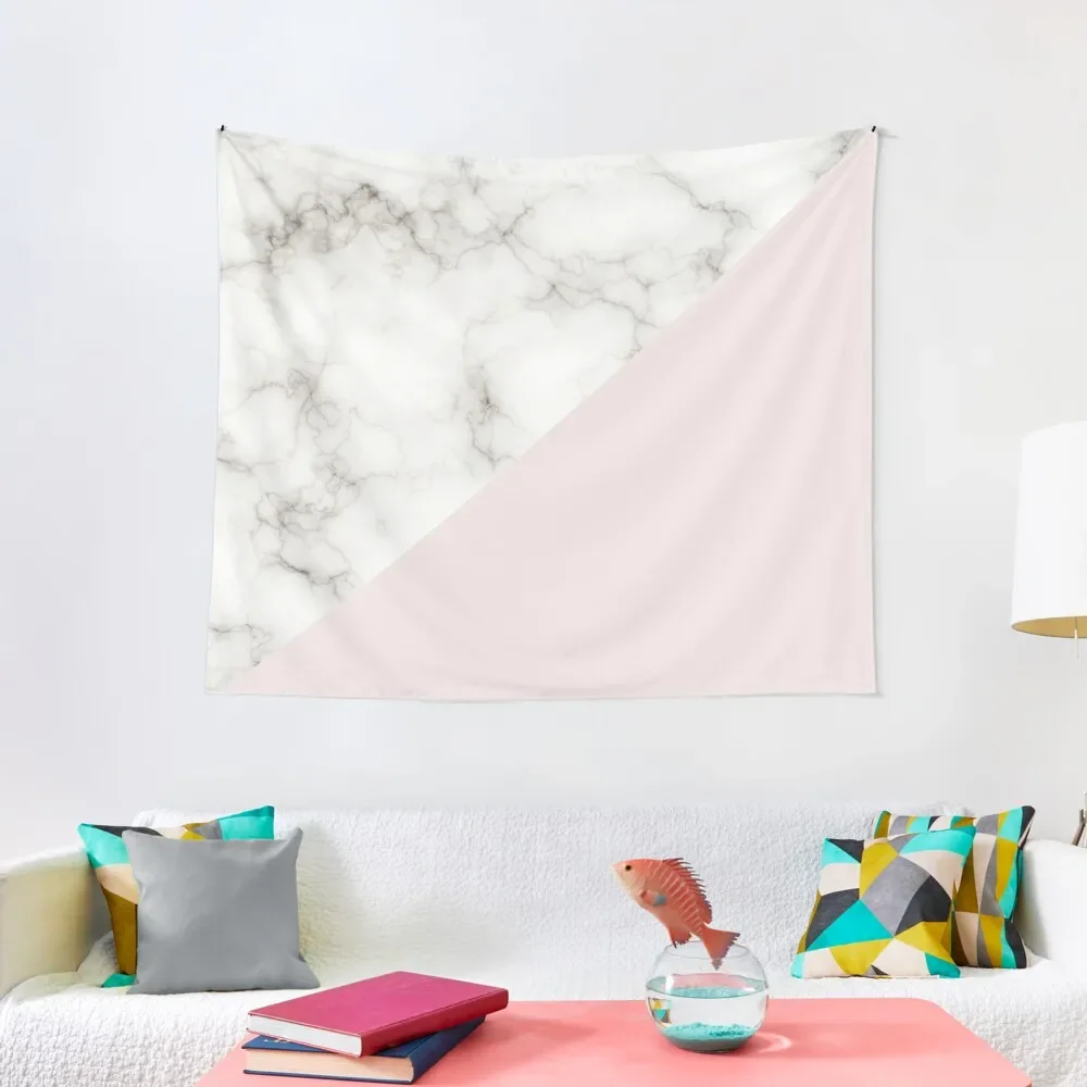 

Marble Pink Tapestry Room Decore Aesthetic Hanging Wall Room Design Tapestry