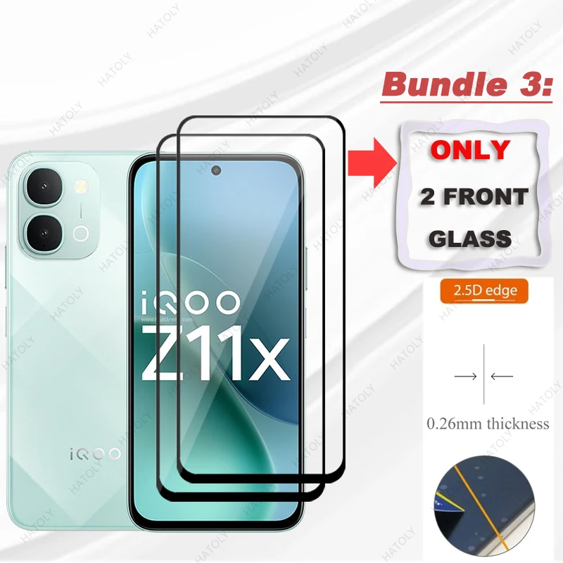 Enhanced Glass Protective Film with Black Edge Screen and Camera Lens Protector