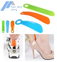 Shoe Horns Professional Black Plastick Shoe Horn Spoon Shape Shoehorn Shoe Lifter Flexible Sturdy Slip Portable Home Accessories 1