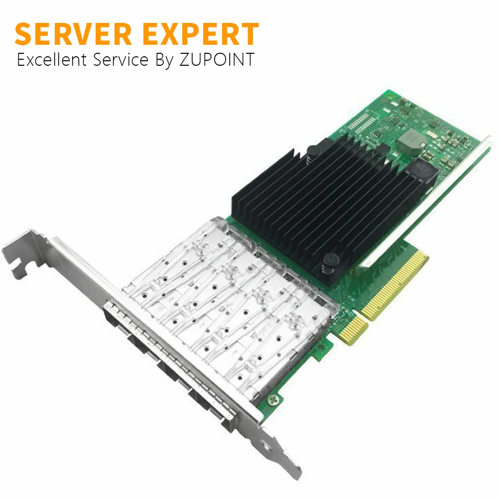 ZUPOINT X710-DA4 이더넷 통합 네트워크 어댑터 카드, 쿼드 포트, 10Gbps SFP + PCIe 이더넷 네트워크 카드