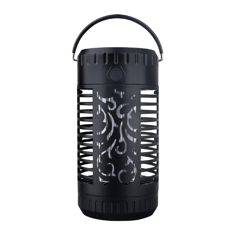 야외 태양열 모기 퇴치 조명, 무선 해외 무역 불꽃 분위기 라이트 퍼플 조명, 휴대용 정원 캠핑 조명