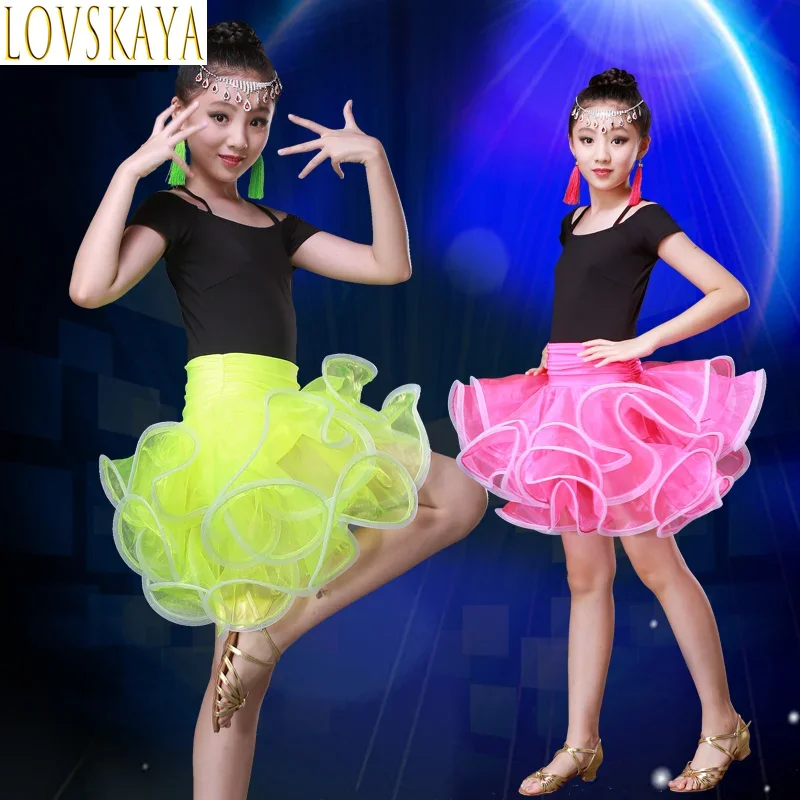 

2024 Children Ballet Dance Dress for Girls Cha-Cha Kid Competition Latin Dress Dancing Girl Ballet Dancewear Kid Latin Costume