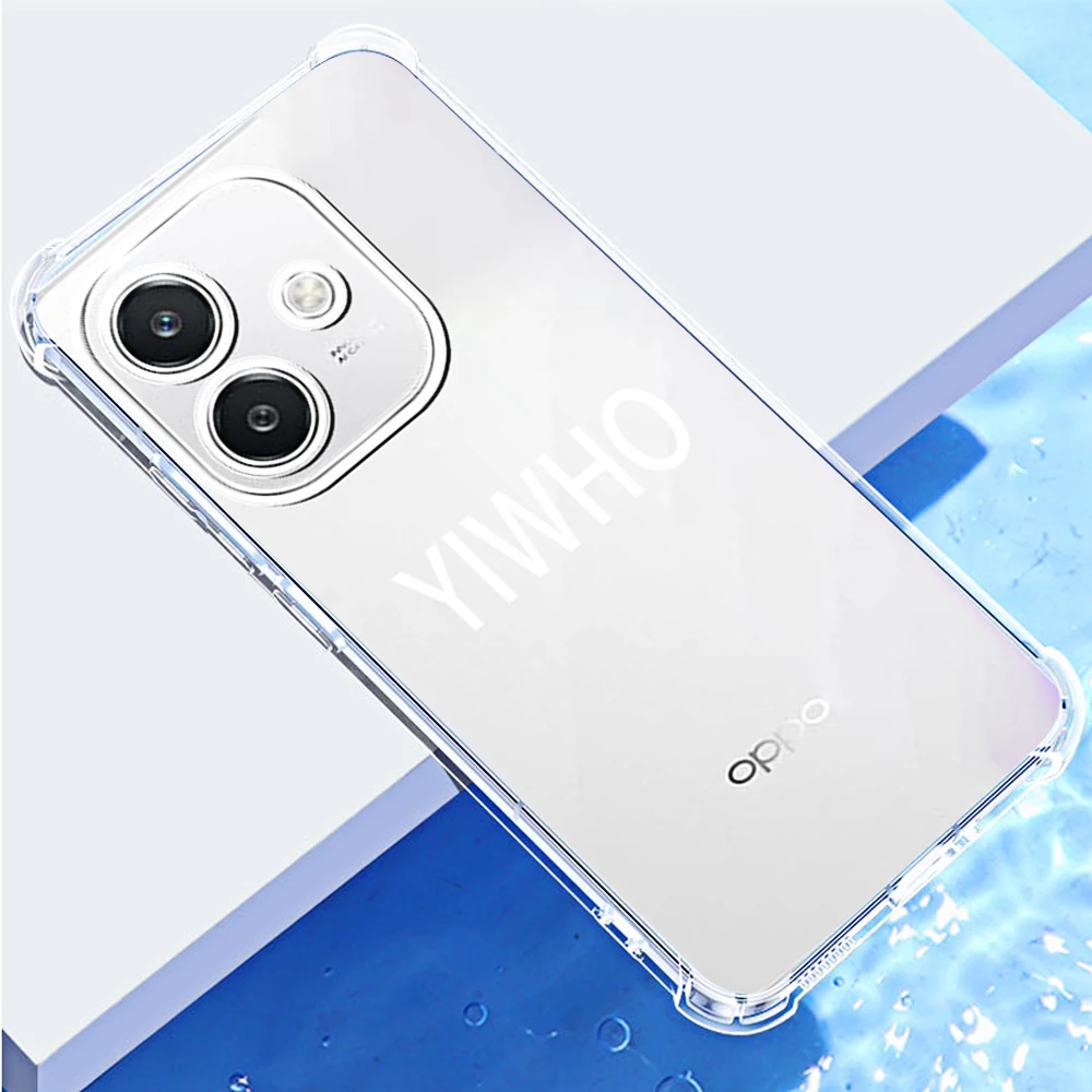 Shockproof Transparent Soft TPU Phone Case - Clear Protective Back Cover
