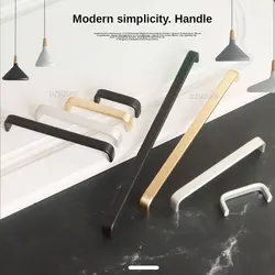 Furniture Aluminum Handles Kitchen Door Cabinet Straight Handle Pull Knobs Desk Drawer Pulls Door Knob Cupboard Handles