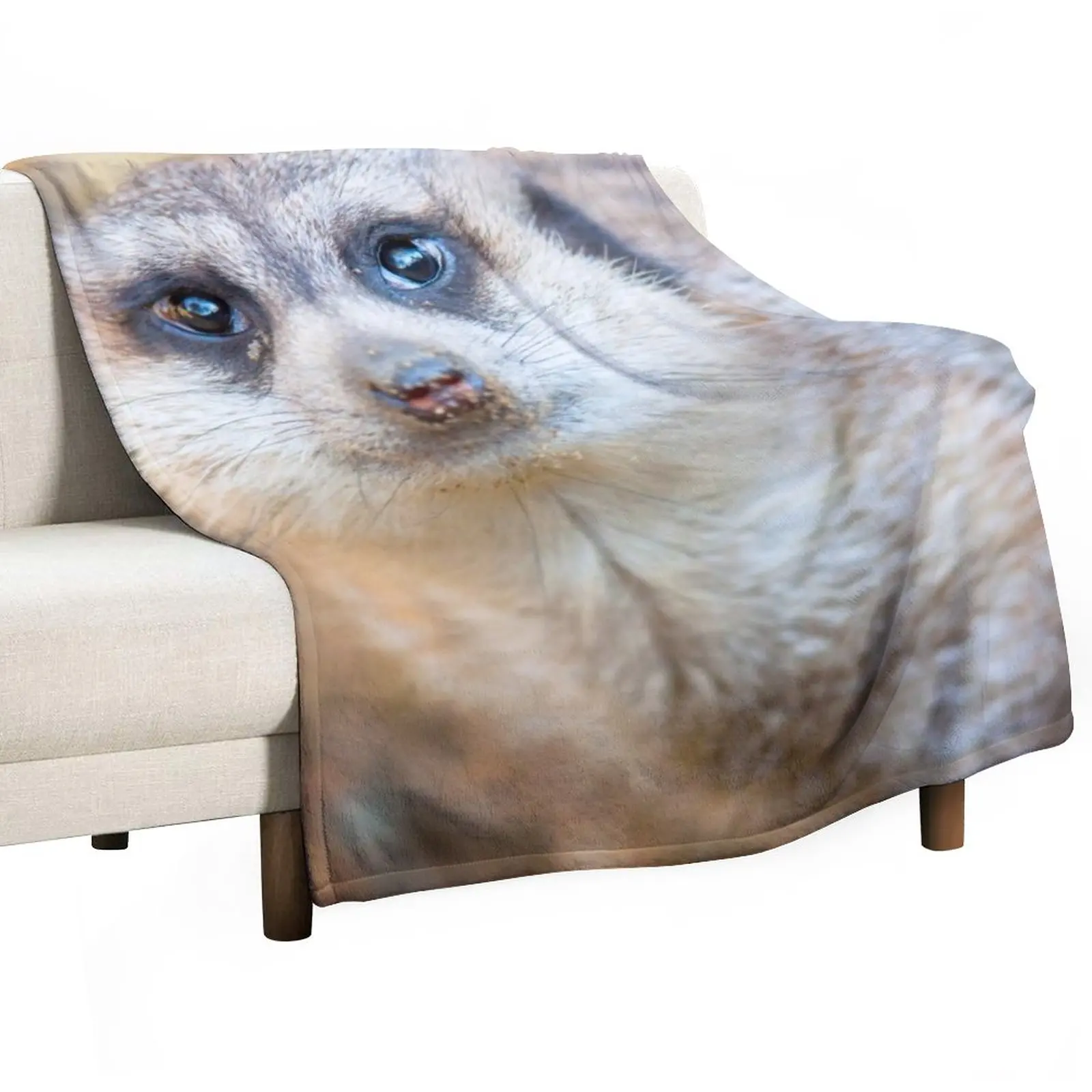 

Meerkat Throw Blanket Dorm Room Essentials Soft Big Blanket Polar blanket