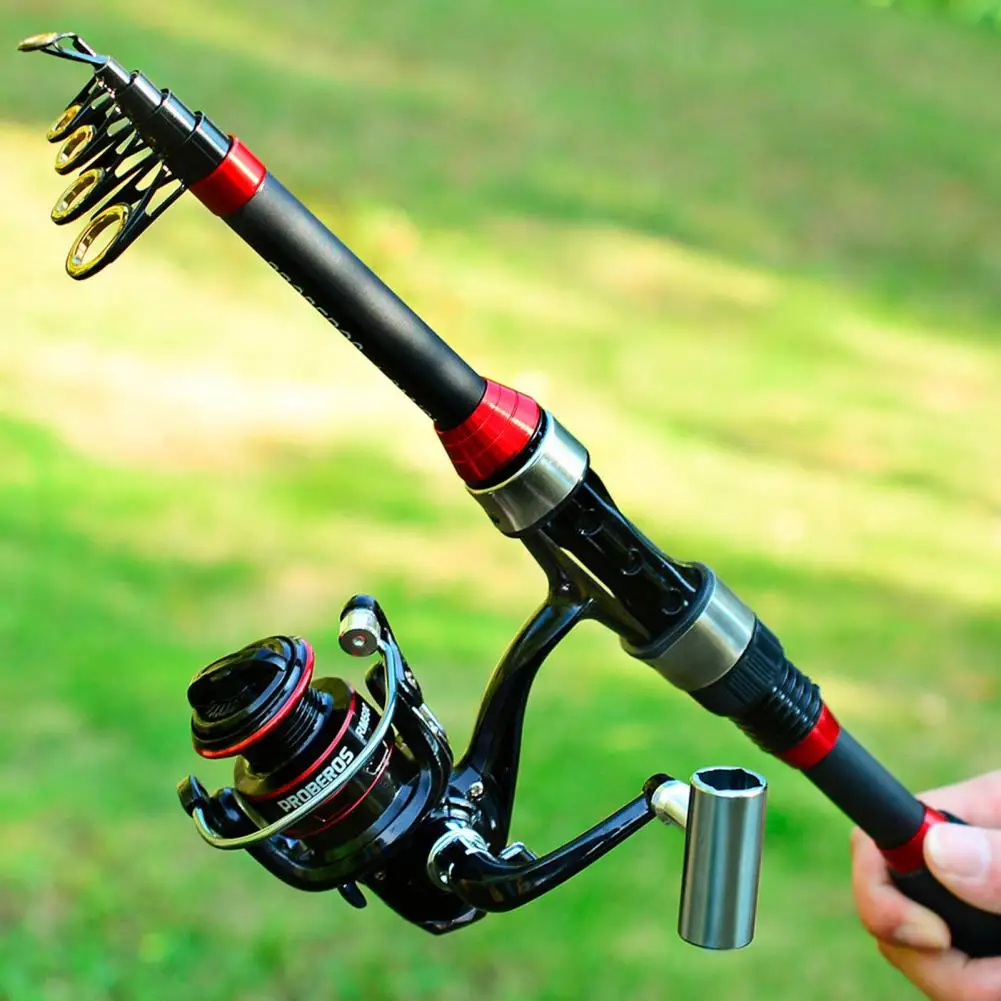 Convenient Fishing Reel Tear Resistant Fishing Rod Full Kits Easy Carry