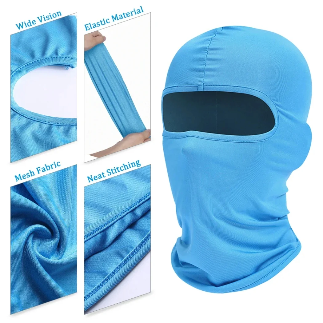 Balaclava Full Face Mask Hiking Cycling Camping Hunting Airsoft Cap Bike Head Cover Summer Men Women Ski Mask Hiking Scarves 5