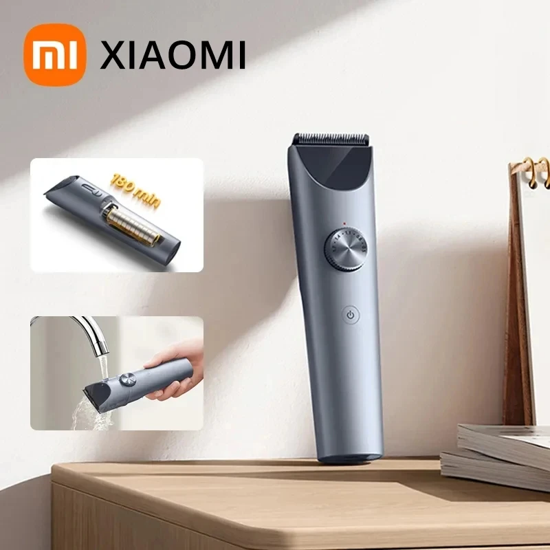 XIAOMI MIJIA Hair Clippers 2 Wireless Hair Cutting Trimmer Titanium Alloy Blade Men Sideburns Electric Shaver Barber Cutter