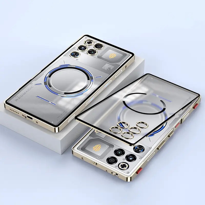 Metal Bumper Case For ZTE RedMagic 11 Pro+ RedMagic11Pro Anti-drop Alloy Frame Mag safe Ring Transparent PC Back Cover - Image 7