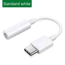 Premium USB Type-C to 3.5mm Audio Adapter Cable (Standard white)