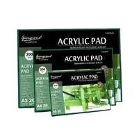 Carnet de peinture acrylique 20 feuilles A3/A4/A5, papier professionnel pour peinture à l'huile, bloc-notes spécial pigments, carnet de peinture pour artistes 5
