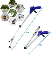 Reaching Pick Up Tool Clamp Trash Grabber Aluminum Alloy Home Portable Foldable Reaching Stick Long Arm Practical High Quality 2